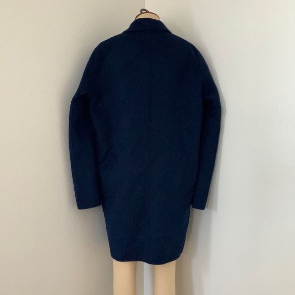 Maje Galami Double-Faced Wool Coat Marine Size 38 - Picture 7 of 10